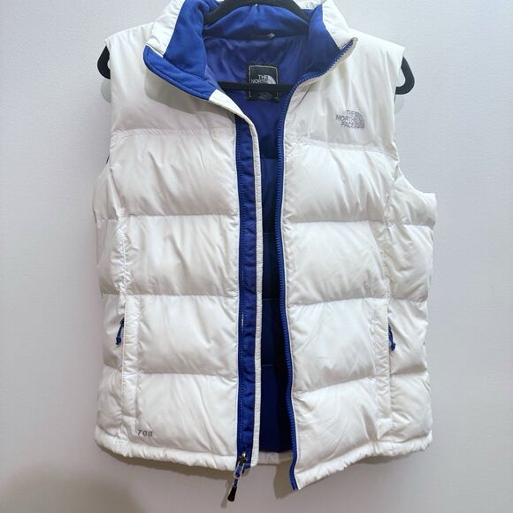 THE NORTH FACE NUPTSE 700 GOOSE DOWN QUILT PUFFER WHITE VEST JACKET Medium - Picture 10 of 10